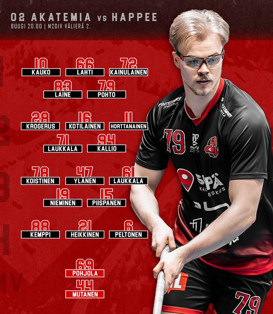 Hirvet tänään!🫎

🥊 O2 Akatemia / VE2
📆 Pe 6.3. klo 20.00
📍 Liikuntakeskus Buugi

📸 Esa Jokinen #happeefloorball #hirvirytke #salibandy