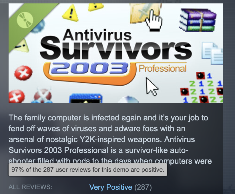 Antivirus Survivors 2003 Professional tweet media