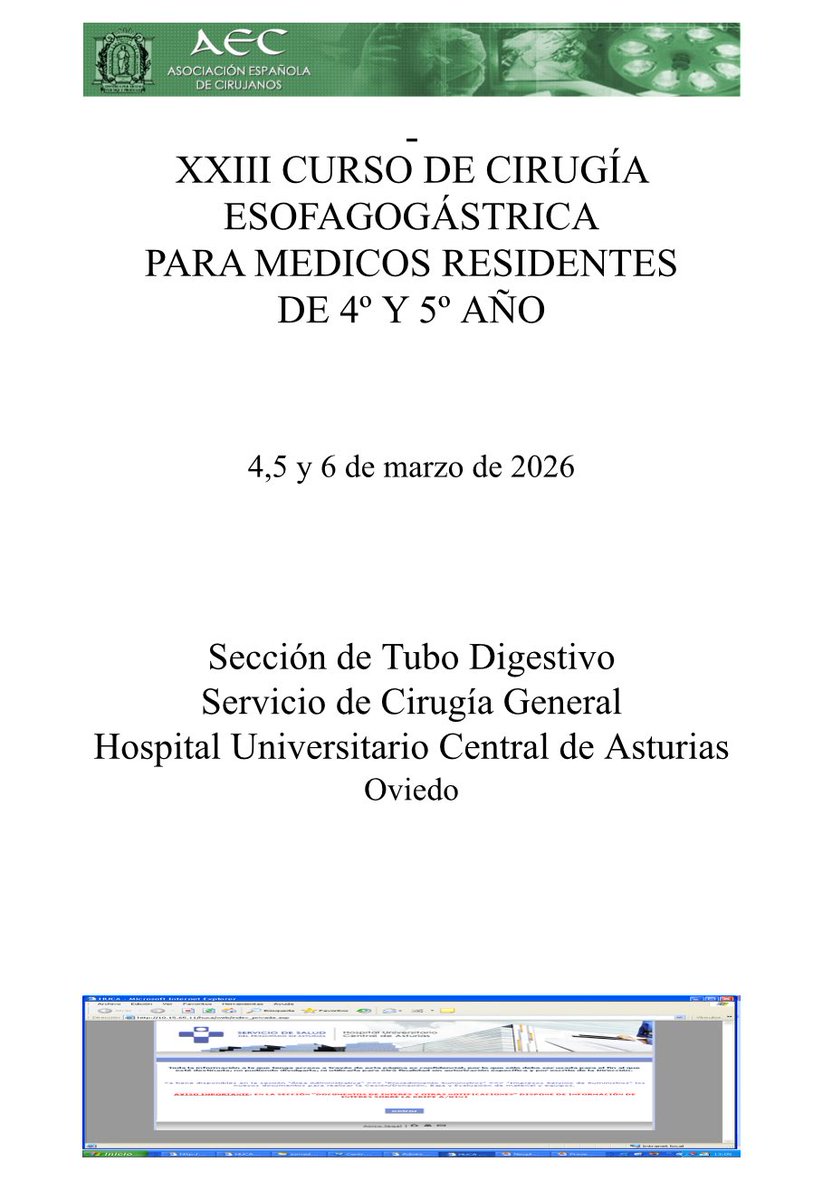 Sección Tubo Digestivo- Cirugía-HUCA tweet media