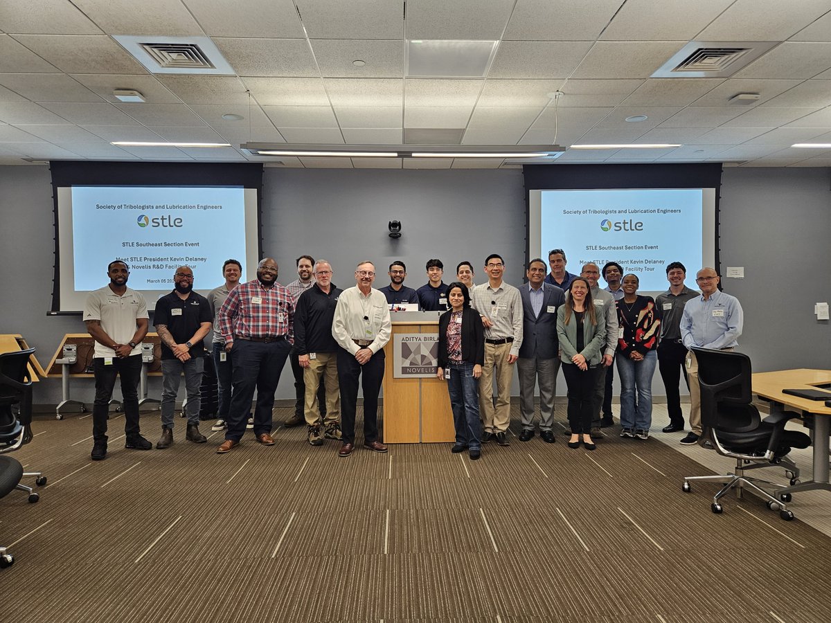 STLE_Tribology's tweet image. #STLE Executive Director Rebecca Lintow and President Kevin Delaney visited the STLE Southeast Section for its first in-person event and tour. Thank you to board members Vasu Bala and Doug Sackett for attending in support of this new STLE Local Section!

#STLEConnect