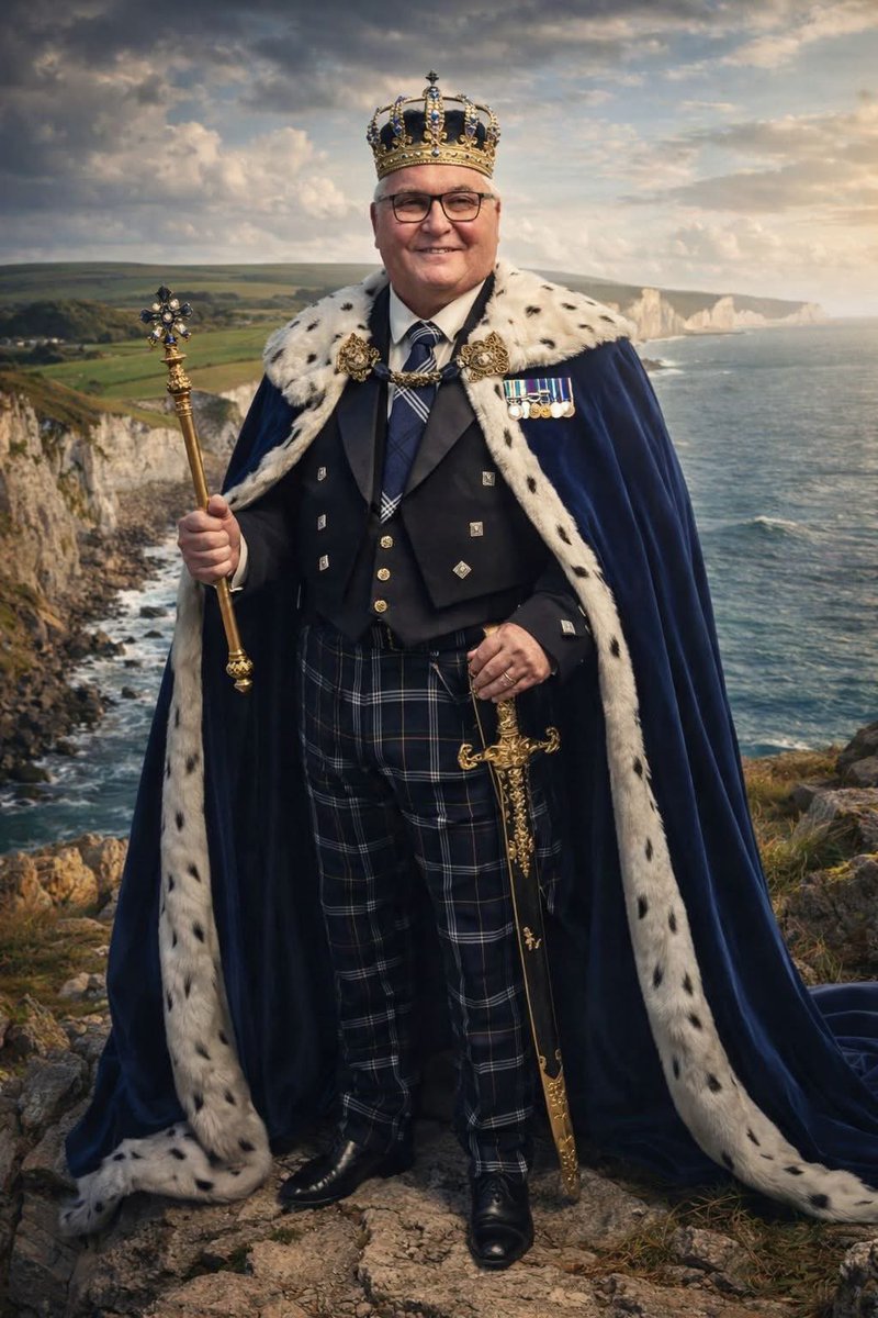 🇬🇧 Spotted this…had to repost!😀

👑King Colin looking rather regal in his Royal Navy Tartan Trews &amp; Tie from our unique range!👏🏻👏🏻👏🏻

NB: We have the best customers EVER!

❤️ theministryoftartan.co.uk

🧵”History and bravery woven into everything!”

#British #ArmedForces #Proud