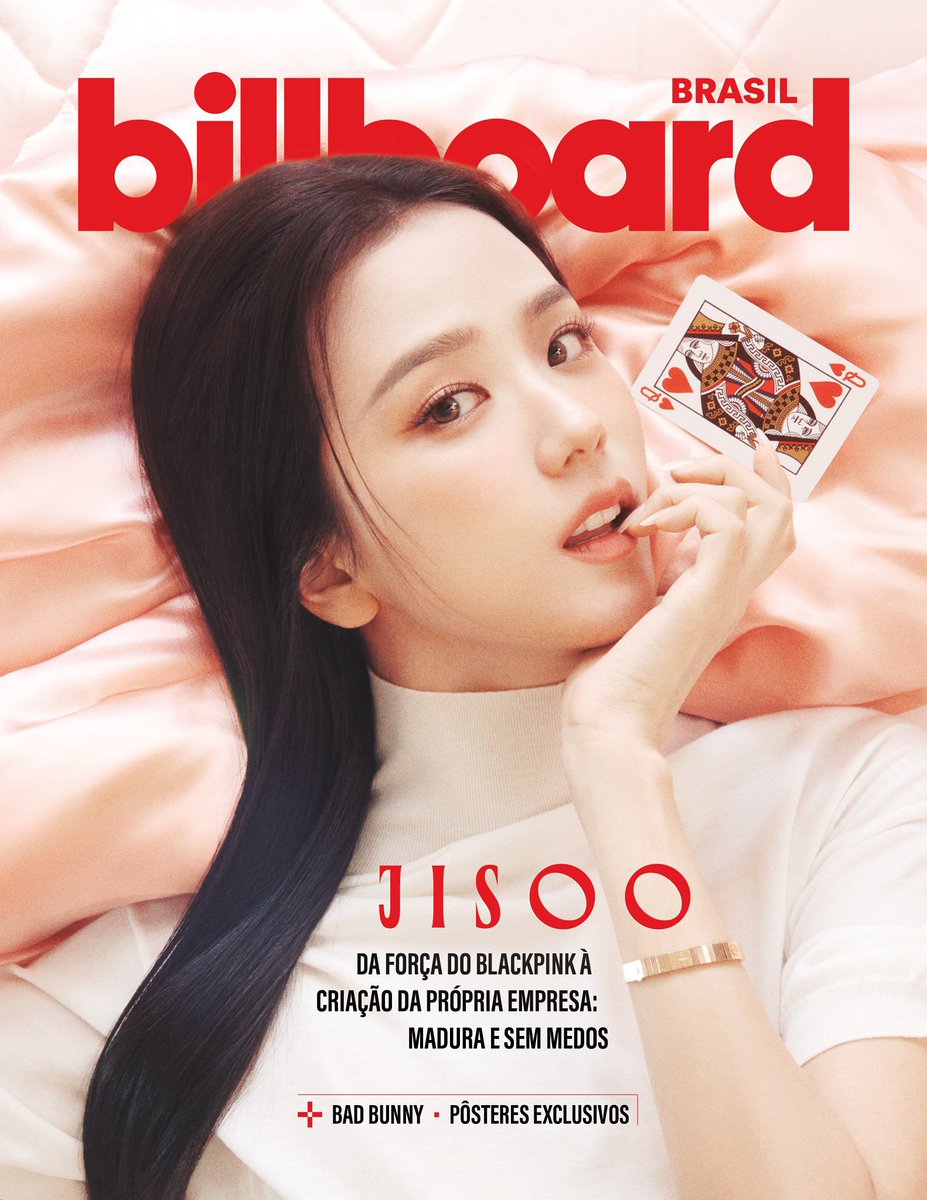 BLACKPINKBRASIL's tweet photo. Gostaram da primeira capa física de uma integrante do BLACKPINK no nosso país? Comentem com a tag! 

#JisoonaBillboardBrasil https://t.co/JL8f3L0O97