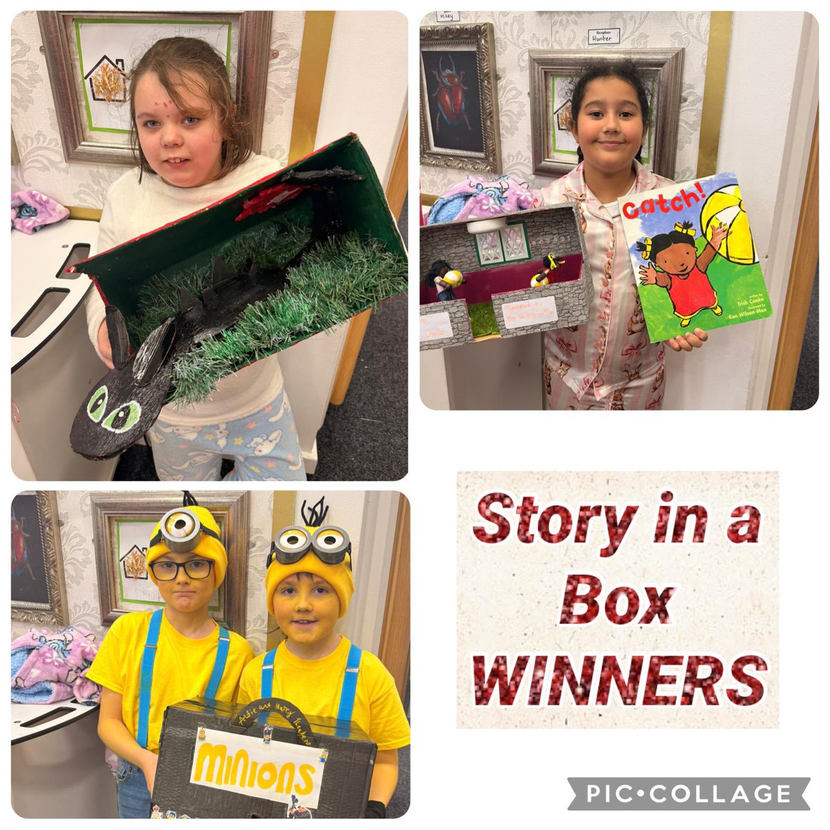 ThorpeBradford's tweet image. So many fantastic entries to our story in a box competition! Come to our library to see them when you are next at school. Well done to everyone who took part @CATAcademyTrust #CarltonCurriculum #WeLoveReading