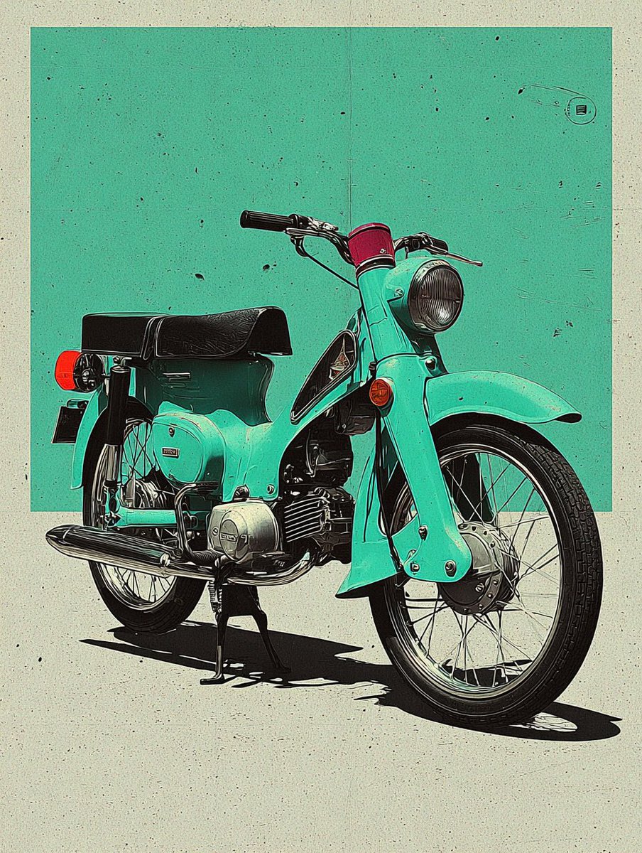遥かなる幻想地図 vol.301』 … 🏍️：vintage Honda Super Cub (C50