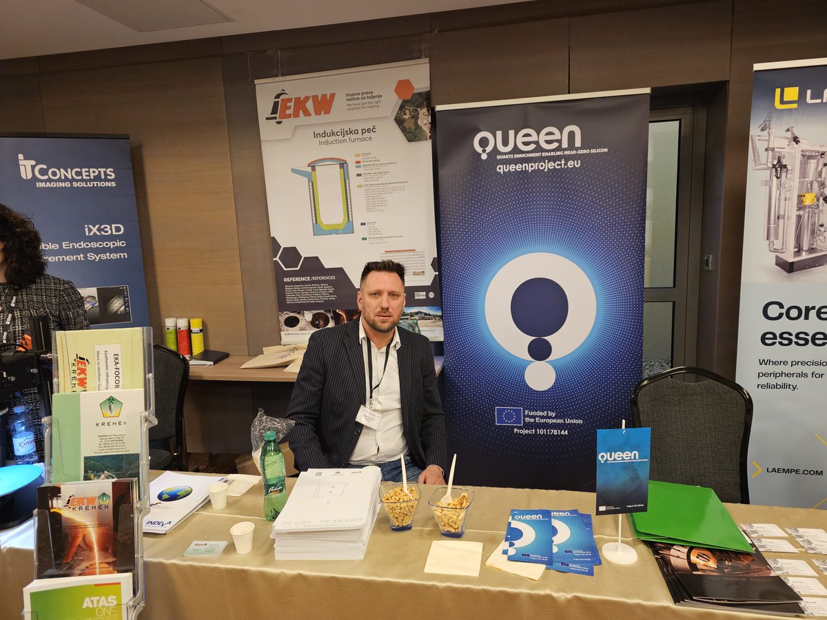queenprojecteu's tweet photo. On 4–5 March, Kremen d.o.o., partner of the #QUEENproject, took part in the Scientific‑Expert Seminar 2025 organised by the Croatian Foundry Association. The event brings together experts to discuss innovations and challenges in the #foundry sector.
During the seminar, Kremen presented the European #QUEENproject, which aims to obtain #metallurgical #silicon from quartz sand, contributing to more sustainable and resilient raw material supply chains in Europe.
A key step for the future of the metallurgical industry.
🧵
#CriticalRawMaterials #Silicon #EUInnovation #mining #Sustainability #rawmaterials #sand #HorizonEurope #GreenIndustry #EUprojects
@EU_Commission | @EU_Hadea | @weirgroup | @NTNU |@arenesbellpuig | @ChangeoverLtd