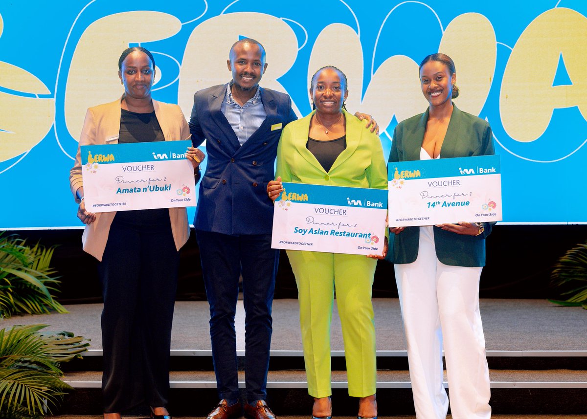 Hello Queens… Happy Women’s Month! 🫂🥳🥂

Women in Business… Berwa, ufite Banki igushyira imbere!

Is it business advisory, a team dedicated to you, up to Frw 400 million collateral-free, loans at 8% interest rate, and more tailored services? It’s all within your reach now!