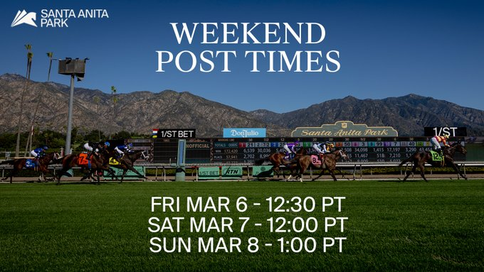 Quigleys_Corner's tweet photo. Weather forecast for #BigCap weekend @santaanitapark: https://t.co/srlY3vNmwA https://t.co/ULUF79wjXq