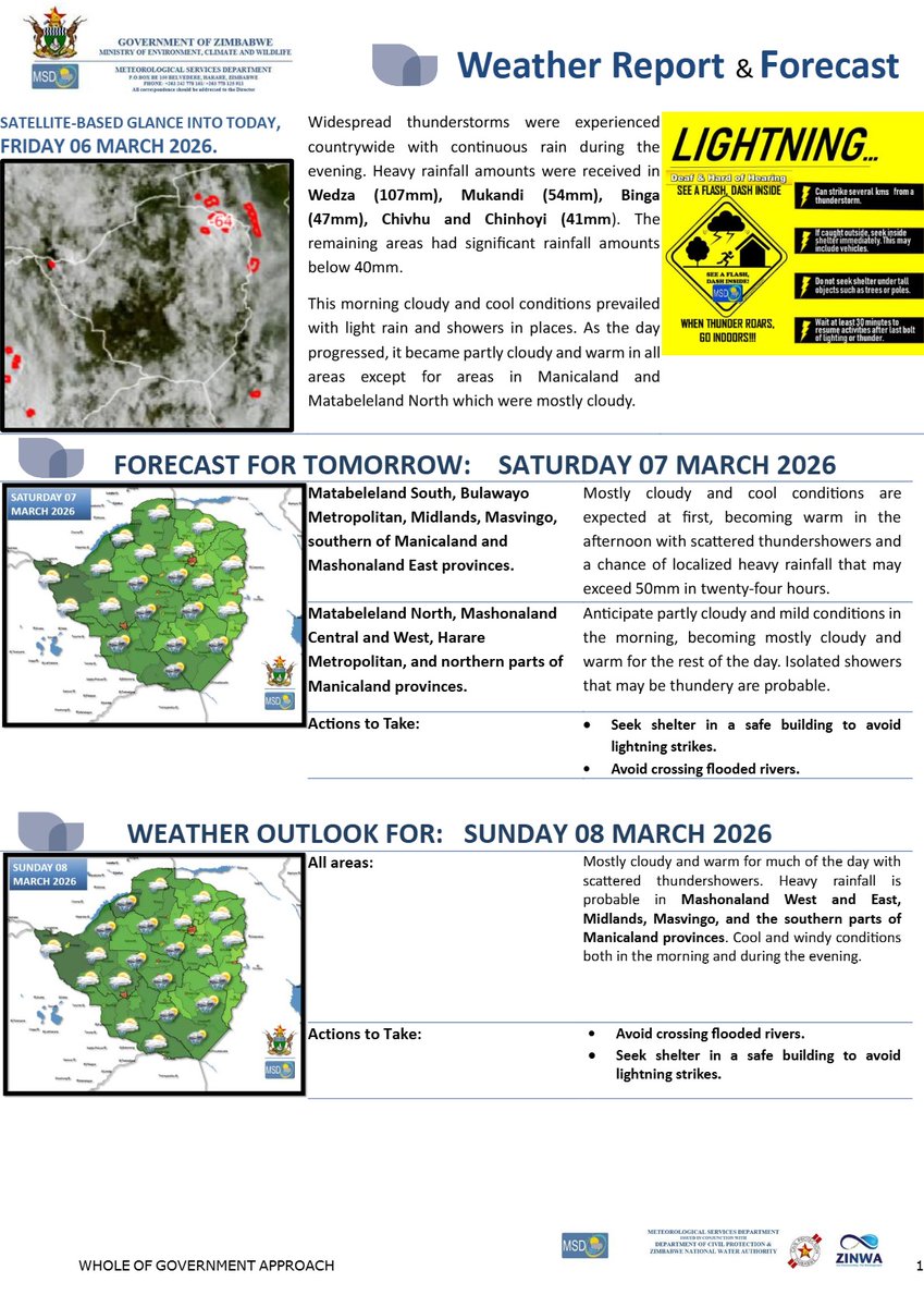 Meteorological Services Department of Zimbabwe tweet media