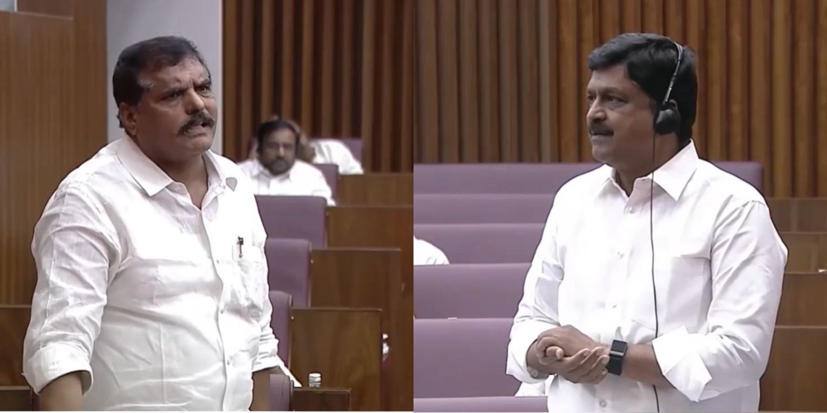 vinayk1111's tweet photo. Humiliation to #Botsa in Mandali. 

చేతిలో ఒక పేపర్ పట్టుకుని కాగ్ రిపోర్ట్ లో లెక్కలు అని ఒక alligation వేసాడు బొత్స. పయ్యావుల కేశవ్ ఆ కాగ్ కాగితం ఒకసారి మాకు ఇవ్వొచ్చు కదా అంటే ఎలా నాటకం ఆడారో చూడండి. (2nd video)

A brutal lies by @YSRCParty

 https://t.co/HwbIO9ciUY