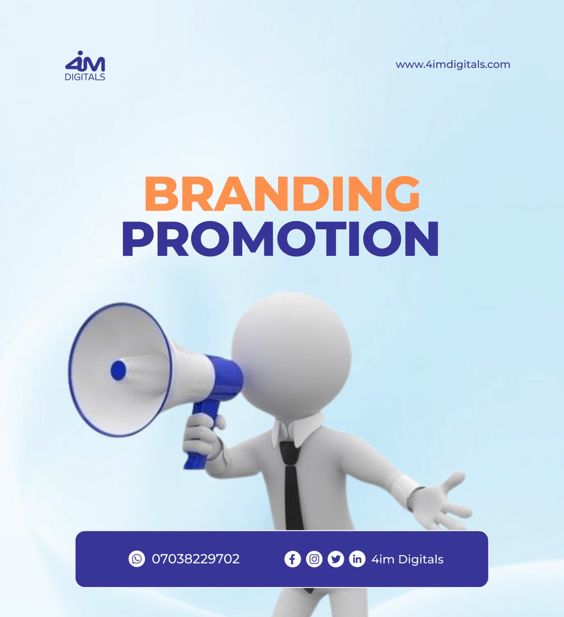 4imDigitals's tweet photo. Your brand speaks before you do.

At @4imDigitals, we make sure that judgment works in your favour.
✅ Logo Design that commands respect 
✅ Brand Identity that builds loyalty 
✅ Flyers that drive real action
Good branding is not an expense. It's your best salesperson. https://t.co/Z8e4J6HEXb