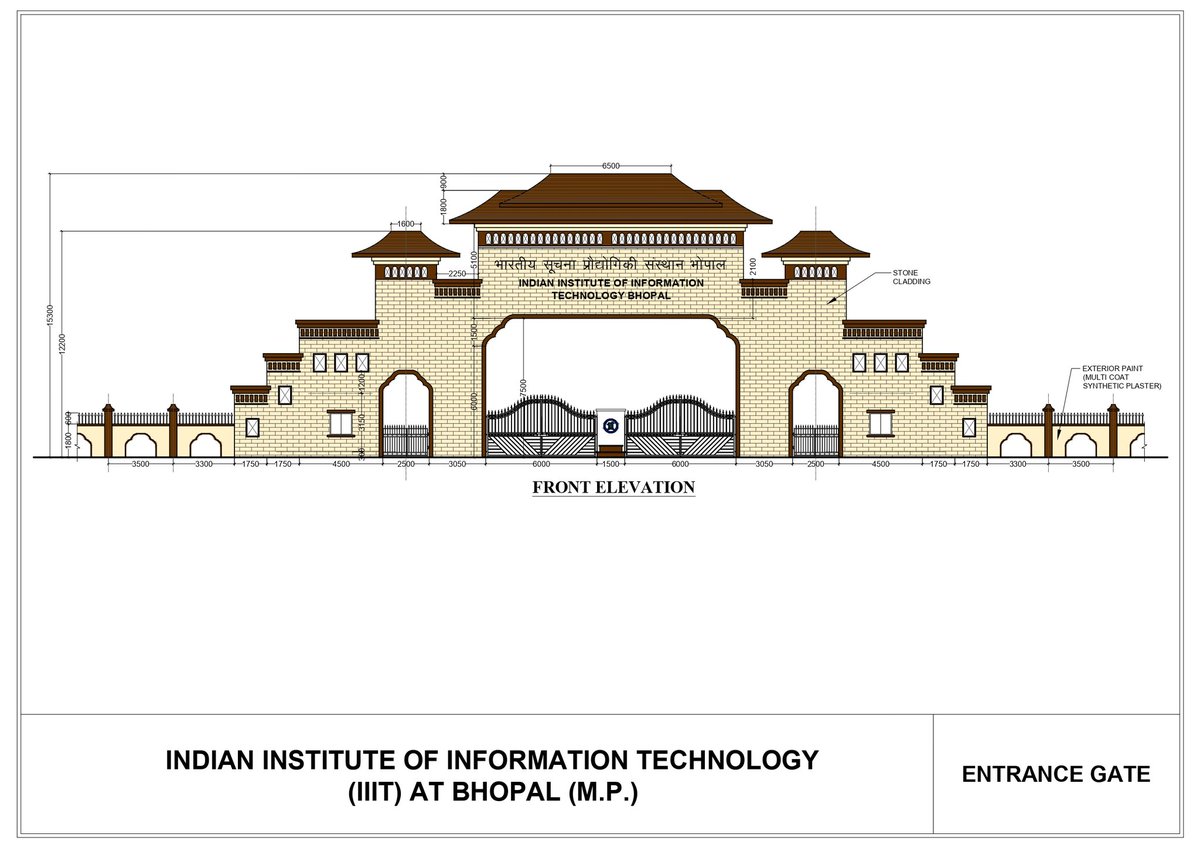 A glimpse into the future of IIIT Bhopal.
Presenting the proposed entrance gate design for the upcoming campus at Fatehpur Dobra, Ratibad — symbolizing innovation, excellence, and the spirit of technology.
A new chapter in the journey of IIIT Bhopal as we move toward creating a