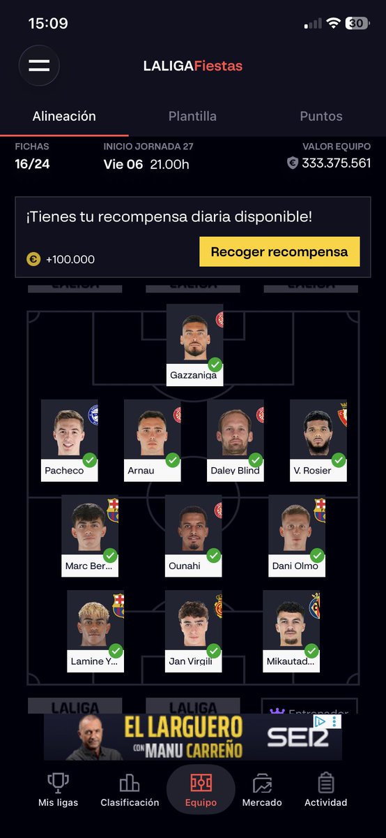 RaulVM_10's tweet photo. @ElBielsaFantasy @futbol_fantasy Que cambiarias

Rayan, radu

Febas https://t.co/Z32P1tnhDR