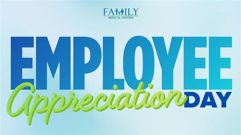 💙 Happy Employee Appreciation Day!
 
Today we’re celebrating the incredible team at Family Medical Centers who serve our patients and communities with compassion, dedication, and heart every day.
 
Thank you for everything you do — we’re truly grateful for you! 💙