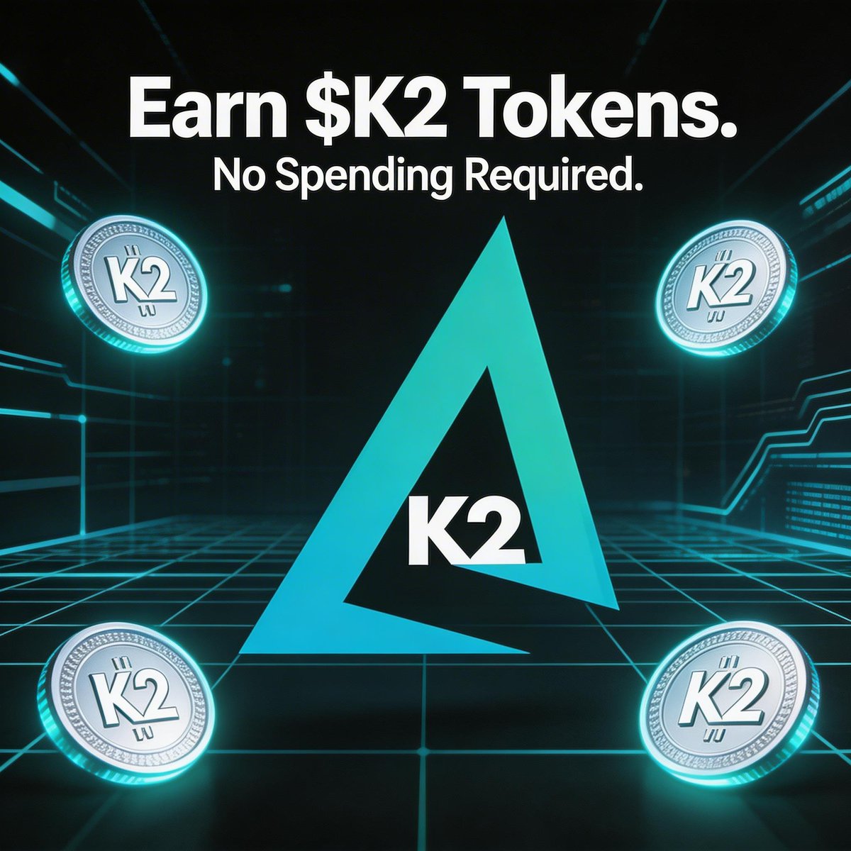 EMEF0815's tweet photo. don't need to spend money to earn in crypto.
@K2PowerBlock is building a system where brands
fund the rewards and you earn $K2 tokens
just by completing simple actions.
No trading. No investment. Just participate.
This is what fair crypto looks like.
#K2 #CryptoTainment #Web3 #Earn