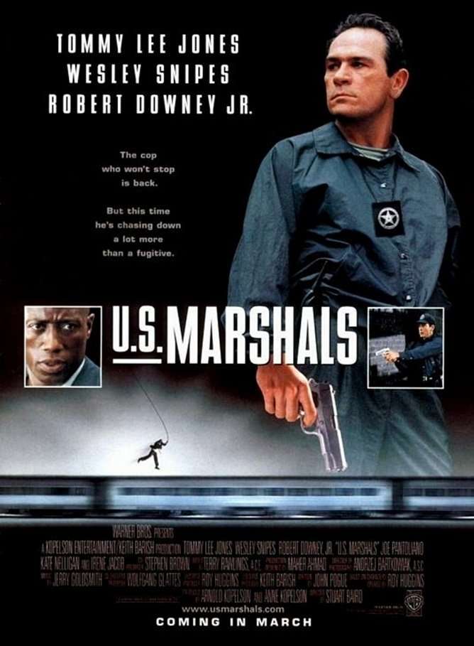 OnThisDayFilm's tweet photo. U.S. Marshals was released on this day 28 years ago (1998). #TommyLeeJones #WesleySnipes - #StuartBaird https://t.co/1MpmzYCpHv https://t.co/3xcOoXXksM