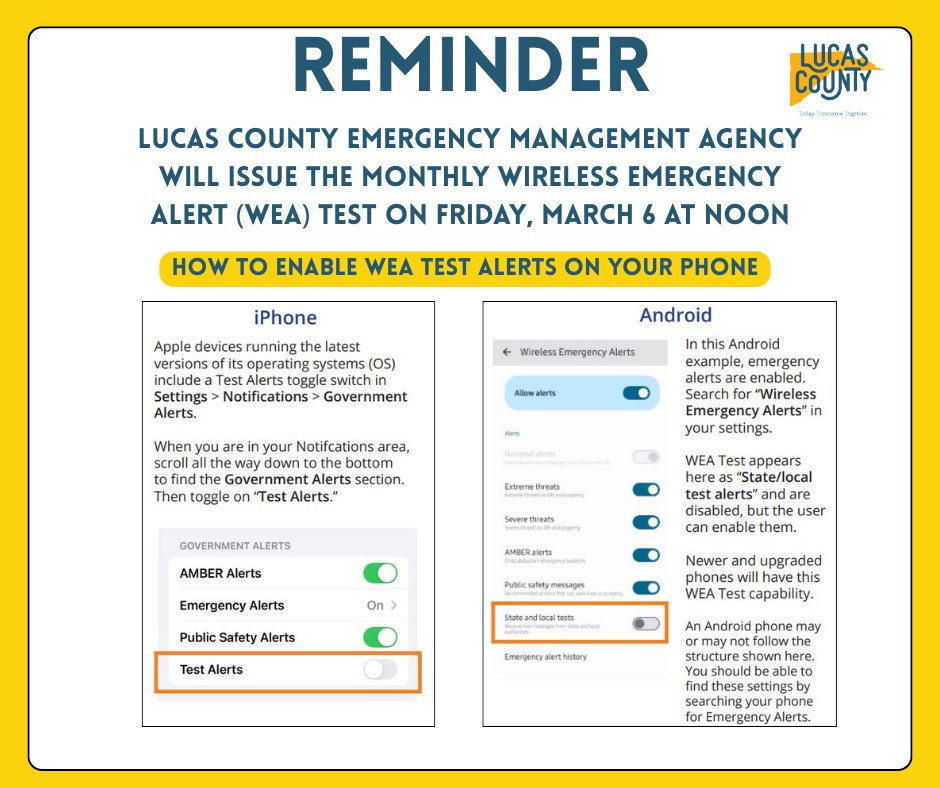 Lucas County EMA tweet media