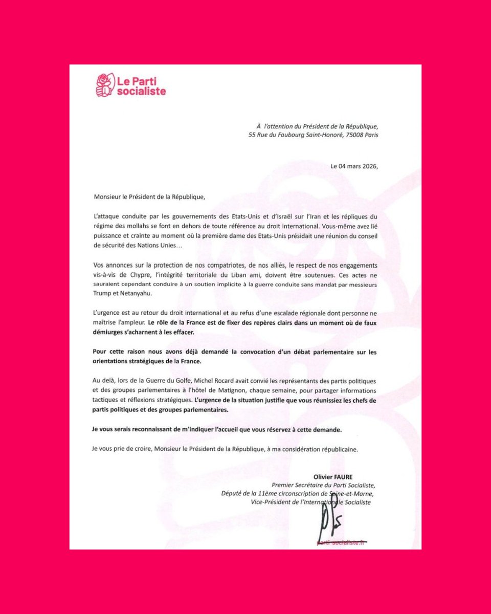 Parti socialiste tweet media