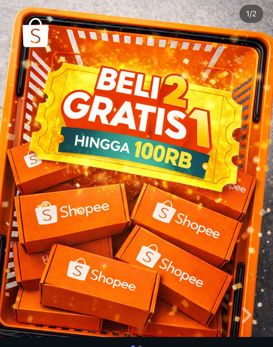 maalam belanja seru di shopee! 🎉 #8MalamAdaShopeeBeli2Gratis1, belanja 2 gratis 1, jangan sampai ketinggalan!