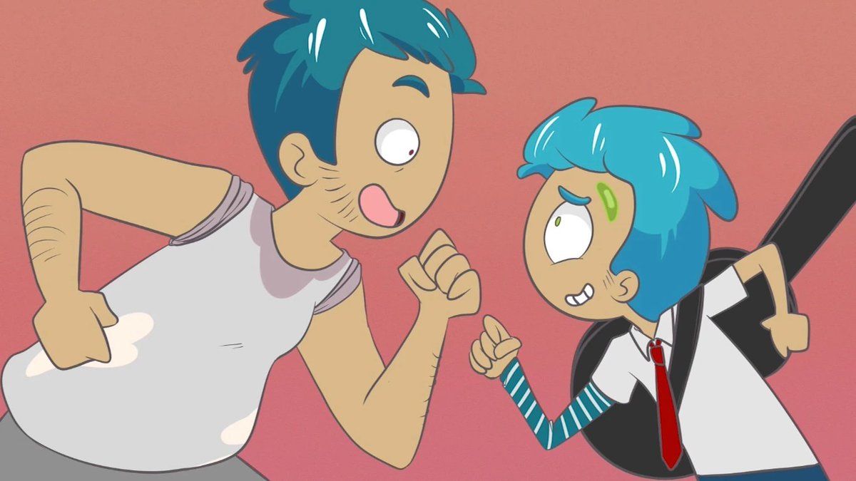 El concepto de Meg como "modelo paternal" para Bon, por decirlo así, hubiera quedado muy bien. Después de todo, es ella quien lo saca de su vida de ladrón y es la líder de su grupo. Esta imagen de la Meg haciendo una postura similar a su papá me dió la idea.
Eddochan cooked🔥