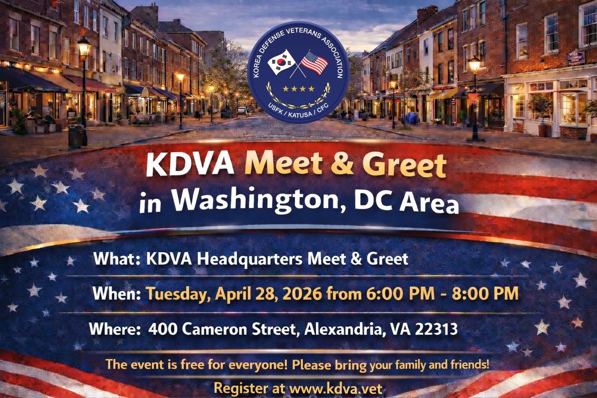 Korea Defense Veterans Association (KDVA) tweet media