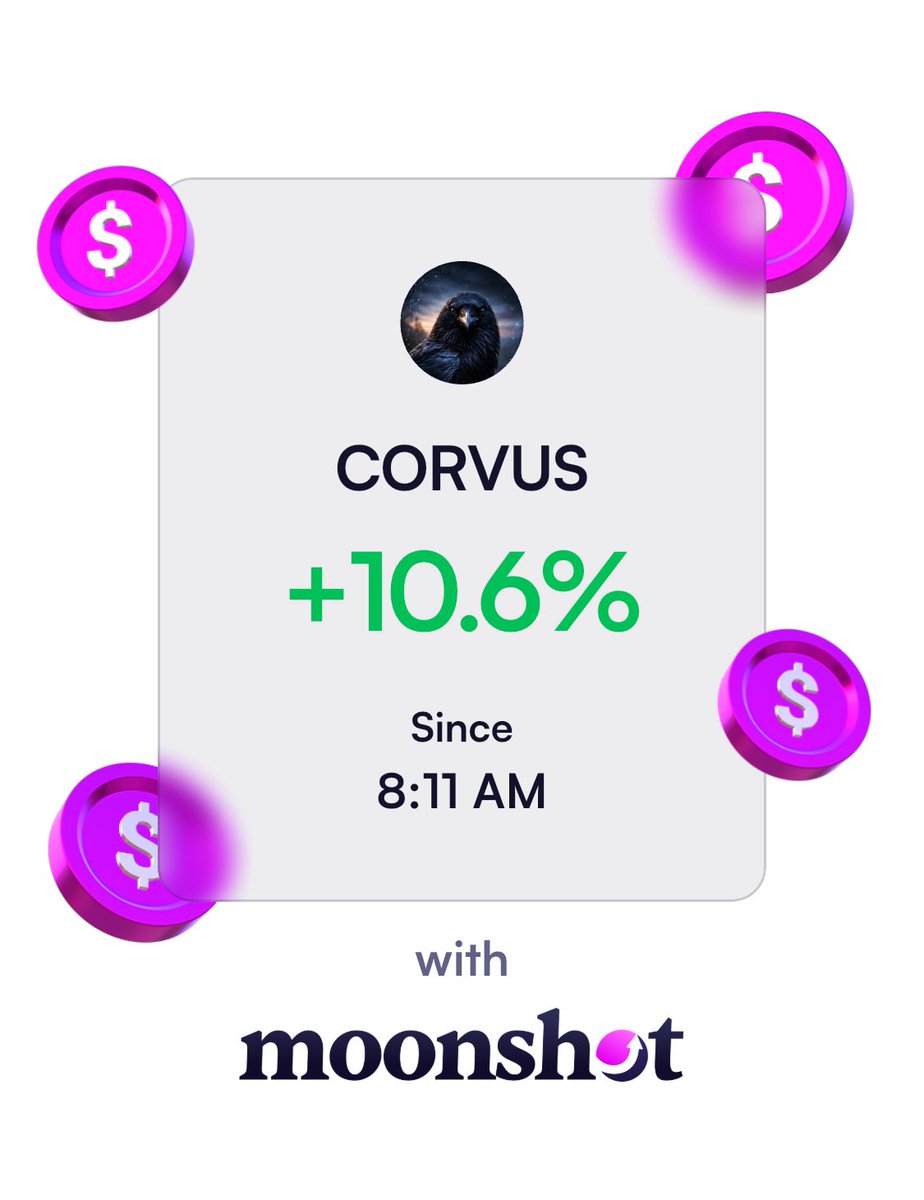GouchGunna's tweet photo. I'm up 10.6% on Moonshot: https://t.co/ER270ct06d https://t.co/2U8cMgEyeU