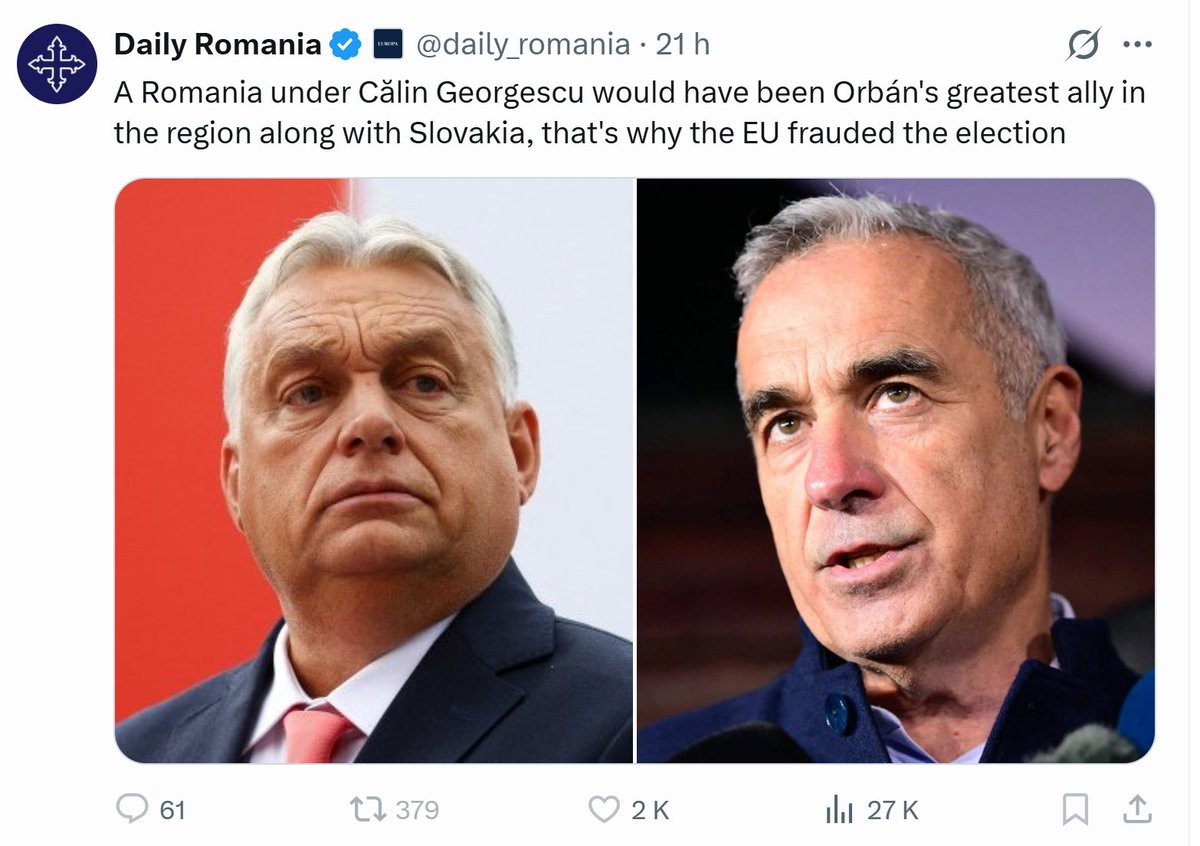 Ignore this account (<a href="/daily_romania/">Daily Romania</a>) Behind it is a Serb funded by the russians to spread russian and anti-EU propaganda