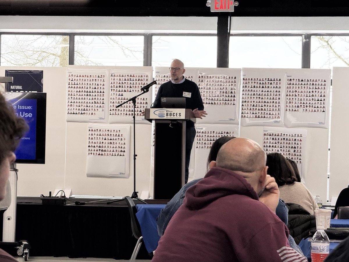 NYSCATE’s TechFest is underway in Kingston, Andrew Taylor making the opening address. #NYSCATE #TechFest #UlsterBOCES
