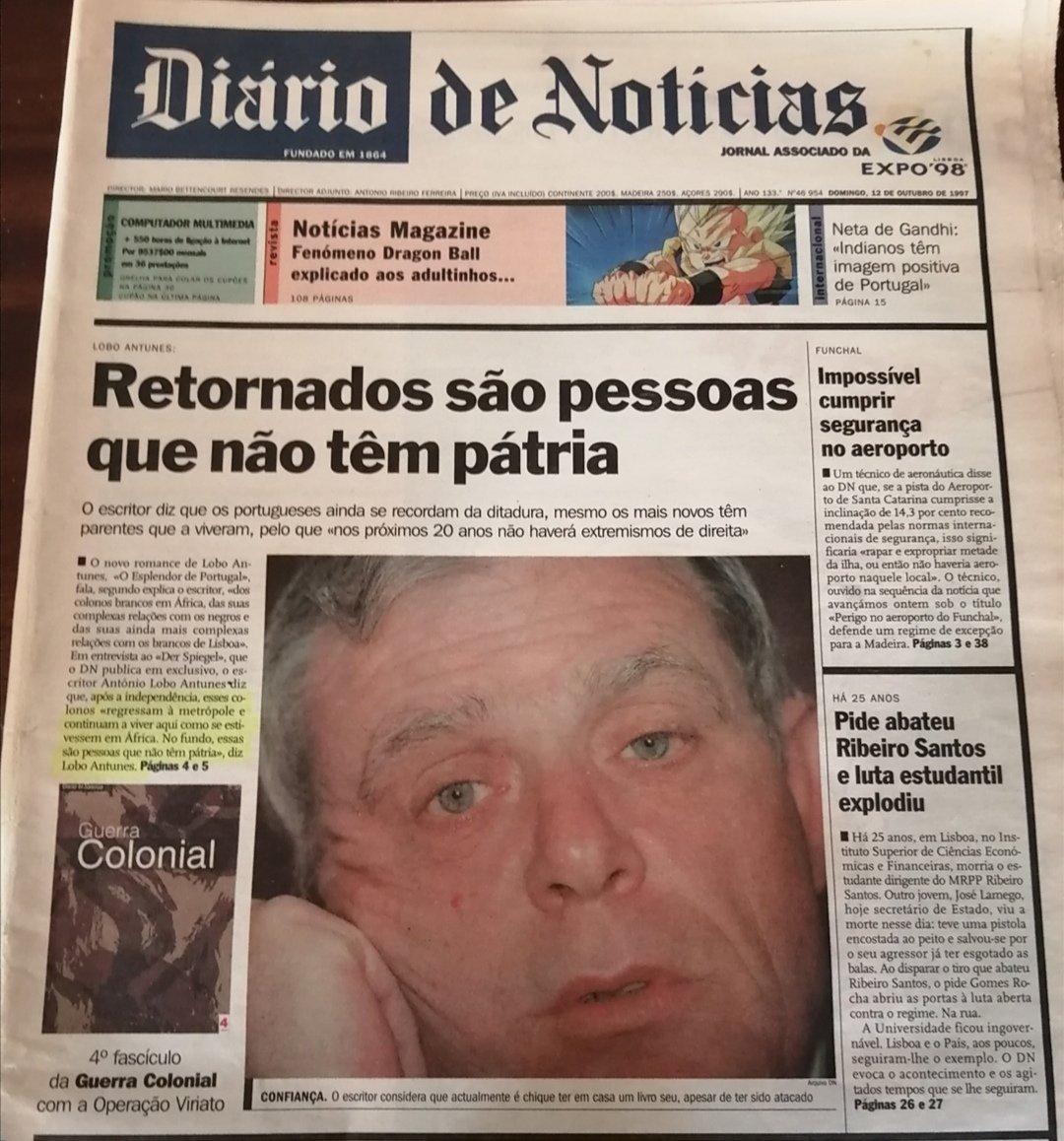Tive sempre prazer em mandar certos parolos pró... caralho!...