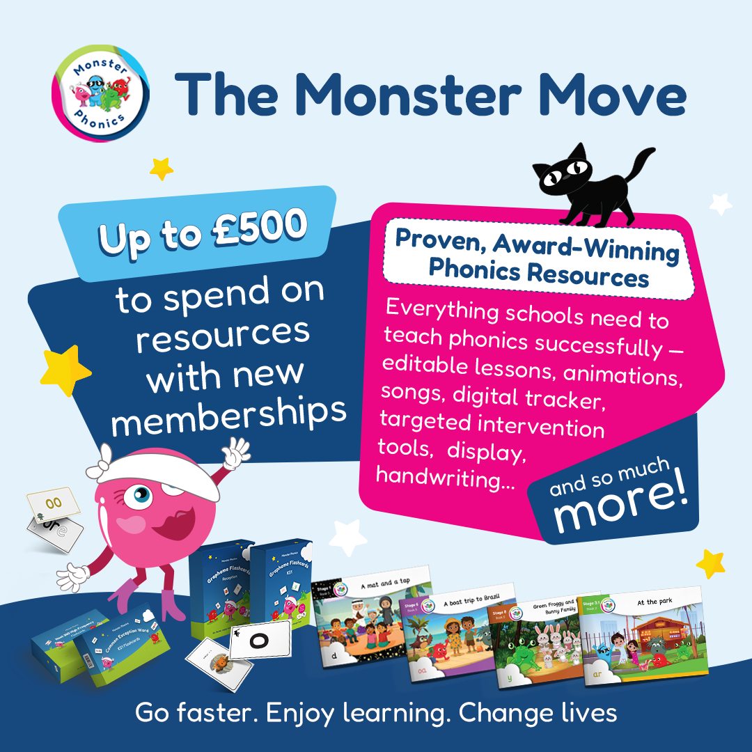 Monster Phonics DfE Validated Phonics Programme tweet media