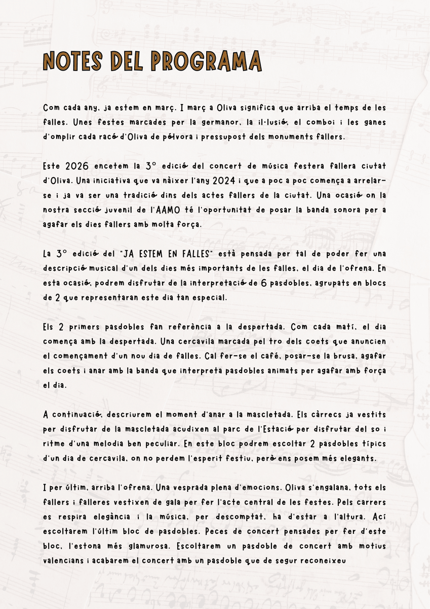 AAMO - Associació Artístico-Musical d'Oliva tweet media