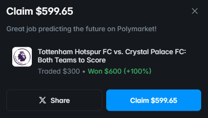 One well-thought-out bet in LIVE mode and nothing more

> Just waited
> Just placed
> Just won