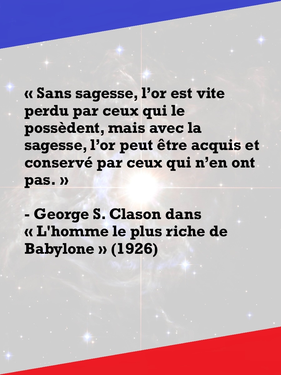 levincentkrohn's tweet photo. Chercher la sagesse pour trouver la fortune💸

#georgesclason #libertéfinancière #éducationfinancière #citationsinspirantes #vertuetfortune https://t.co/IMSytsvWij