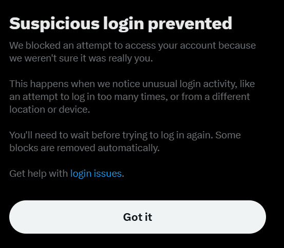 | ¿Alguien más tiene problemas para entrar en sus cuentas? Twitter no me deja acceder al resto (esta es la única que tengo en el pc). 😭