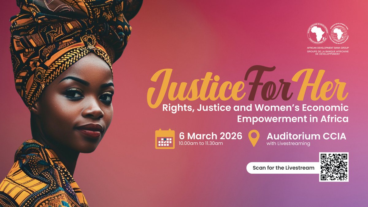 LIVE : Join the <a href="/AfDB_Group/">African Development Bank Group</a> for a panel discussion marking International Women’s Day (8 March 2026).

WATCH now: 🇬🇧 bit.ly/4sp4xMZ | 🇫🇷 bit.ly/4b74NJr