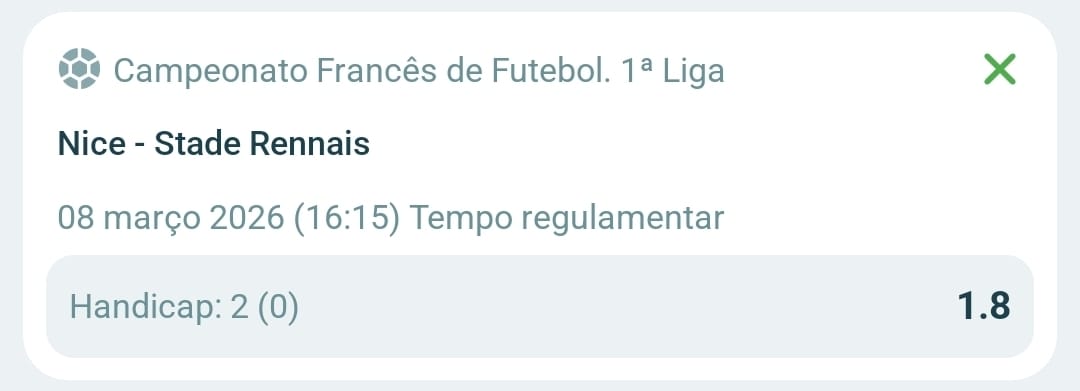 RLGBets's tweet photo. Bet #3 for Sunday, March 8th 

Ligue 1 🇫🇷
Nice x Rennes
1u - Rennes Draw No Bet (1.80) (22bet)

Draw No Bet -> If Rennes wins, we win the bet; if they draw, the bet VOIDS; if they lose, we lose the bet.

Only 3 days of rest for Nice against a fully rested Rennes team. There is a clear edge for Rennes in this matchup, and I believe that they have everything on their side to win here.

#GamblingX #BettingX #bettingtips #bettingtwitter #soccerbet #Ligue1 #Nice #Rennes