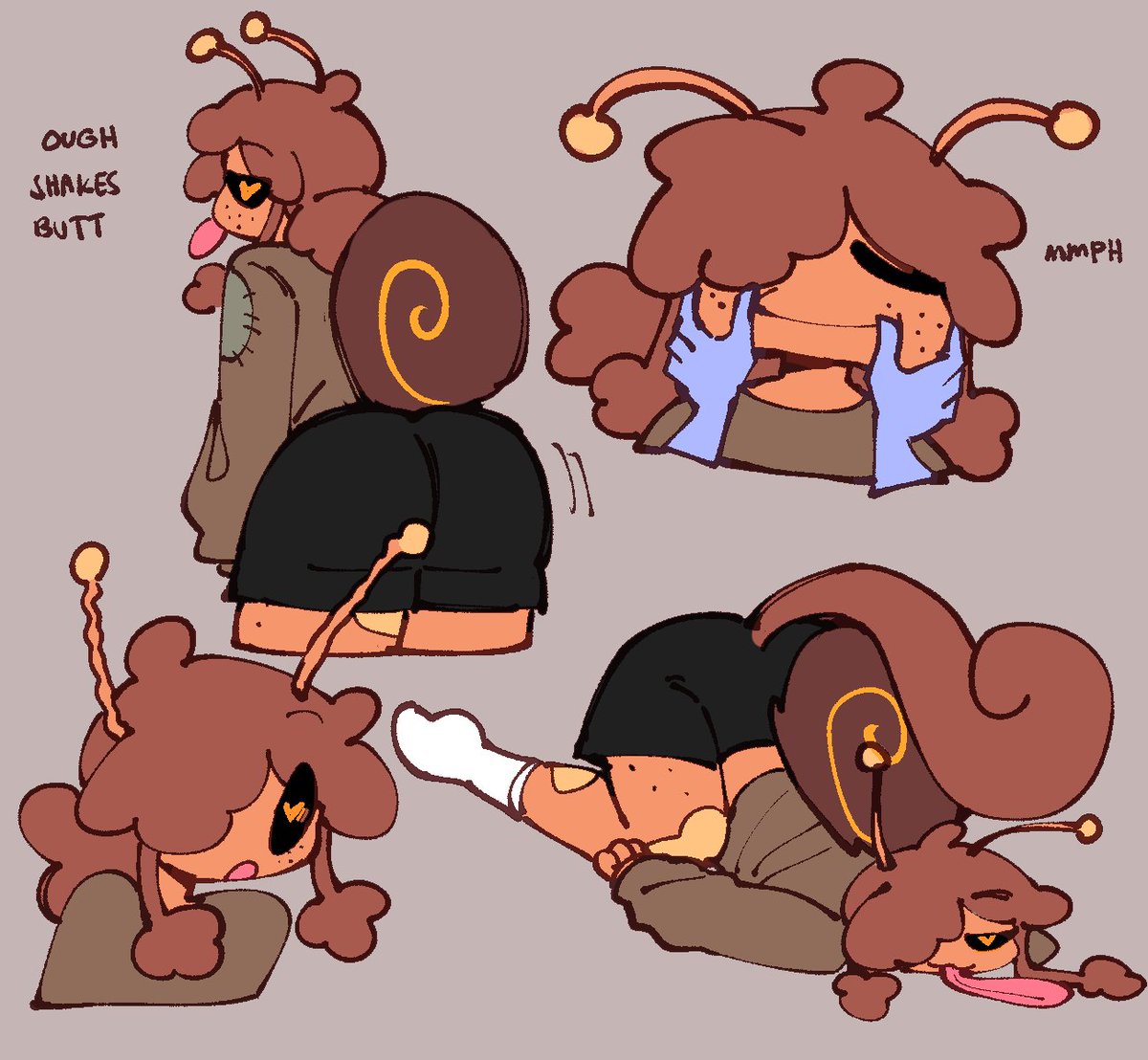 Cute snail doodles