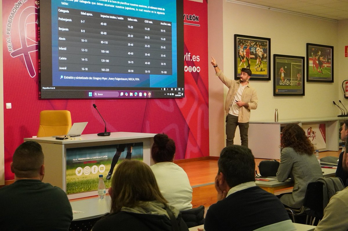 FCyLF's tweet image. La 𝗣𝗿𝗲𝗽𝗮𝗿𝗮𝗰𝗶ó𝗻 𝗳í𝘀𝗶𝗰𝗮 en el 𝒇ú𝒕𝒃𝒐𝒍 𝒇𝒐𝒓𝒎𝒂𝒕𝒊𝒗𝒐 ⚽️

Charla magistral de Daniel Hernández, @Ali_Carranza  y @Saul_PG7  para entrenadores y técnicos #CYL 📚Formación de calidad en @FCyLF ✔️

ℹ️ rfcylf.es/pnfg/NNws_ShwN…