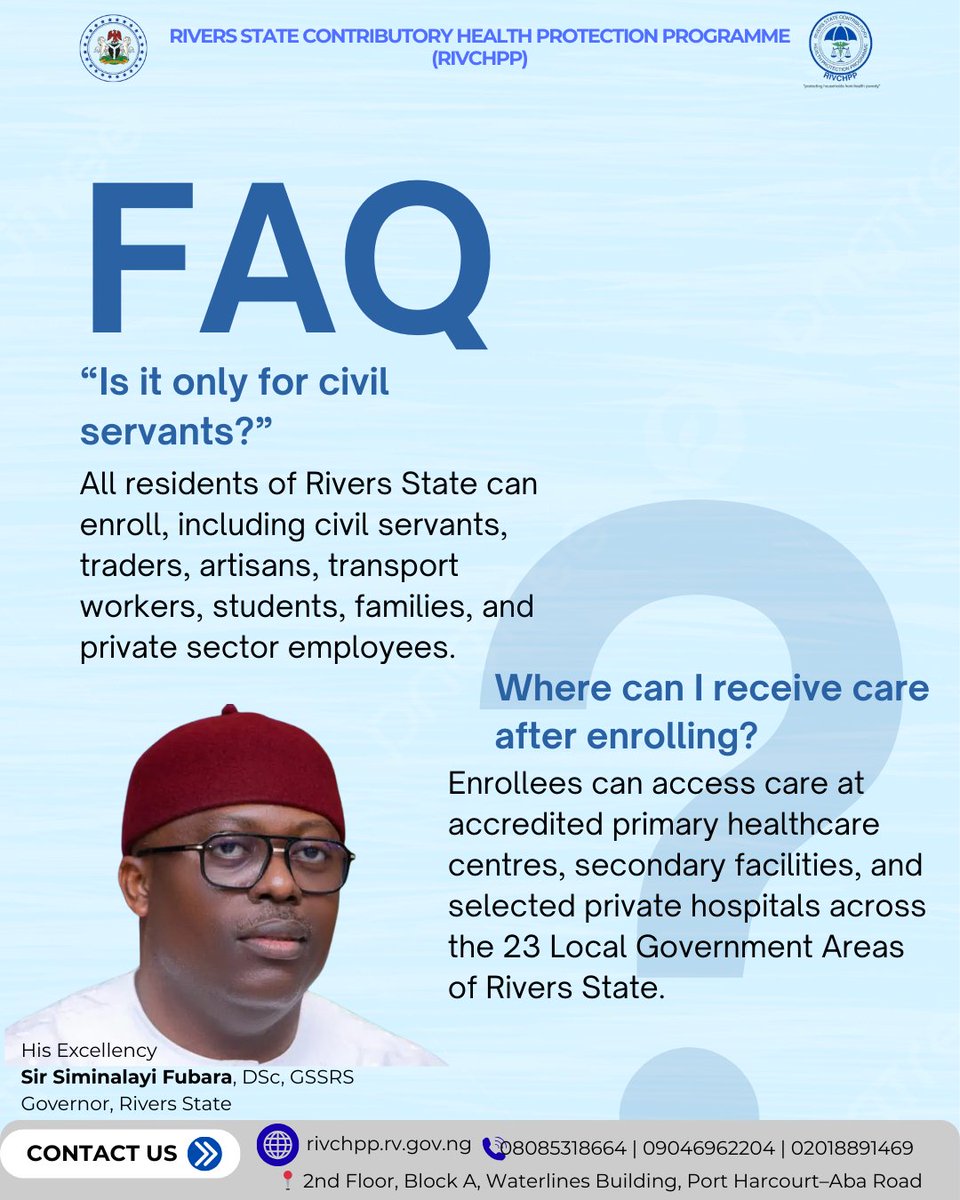 Rivers State Contributory Health Protection Prog tweet media