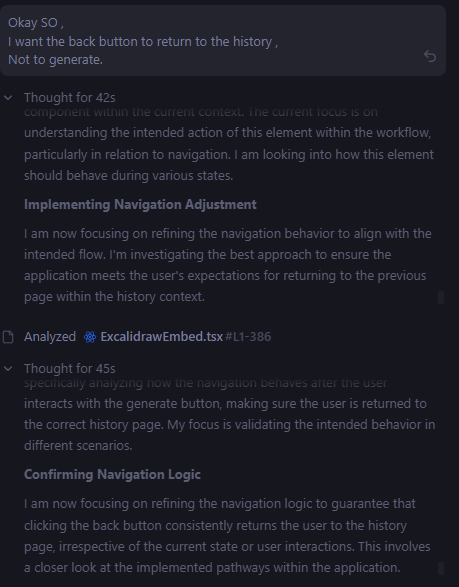 Just to simply change a route?
<a href="/GoogleAI/">Google AI</a> <a href="/googleaidevs/">Google AI Developers</a> Is this model any good?
There is literally just a one back button in the whole project and It takes 45 seconds .
Fix your model please.