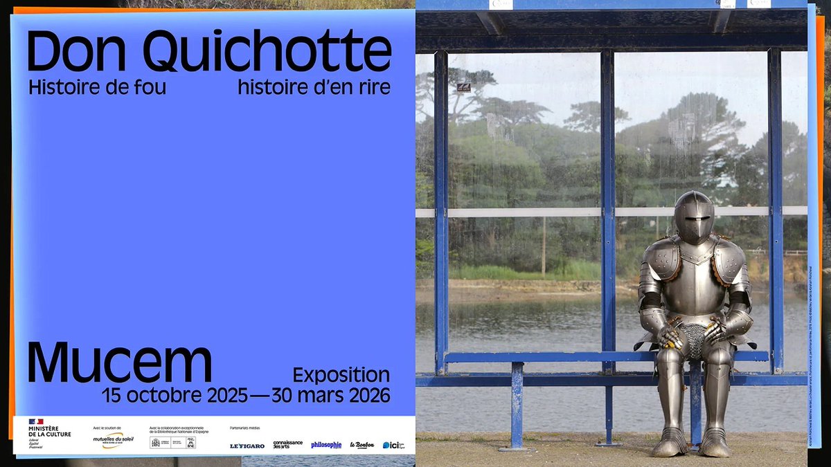 MinistereCC's tweet image. #VendrediLecture 📚 | Au Mucem, il est encore temps d’accompagner les aventures d'un héros espagnol mythique né en 1605. "Don Quichotte. Histoire de fou, histoire d’en rire" explore les dimensions de l’œuvre et sa diffusion dans la culture.
👉 mucem.org/expositions/do… 
@Prefet13