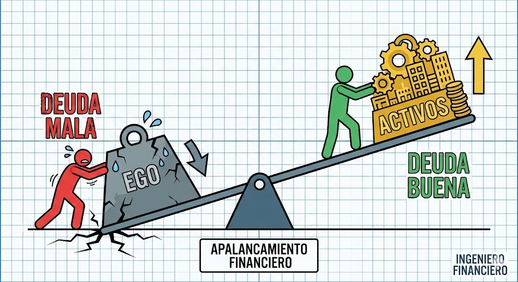 La deuda no es mala, el uso que le das sí. 

¿Para comprar un activo que se paga solo? 

✅ Palanca positiva. 

¿Para comprar un coche que pierde valor? 

❌ Lastre. ⚖️