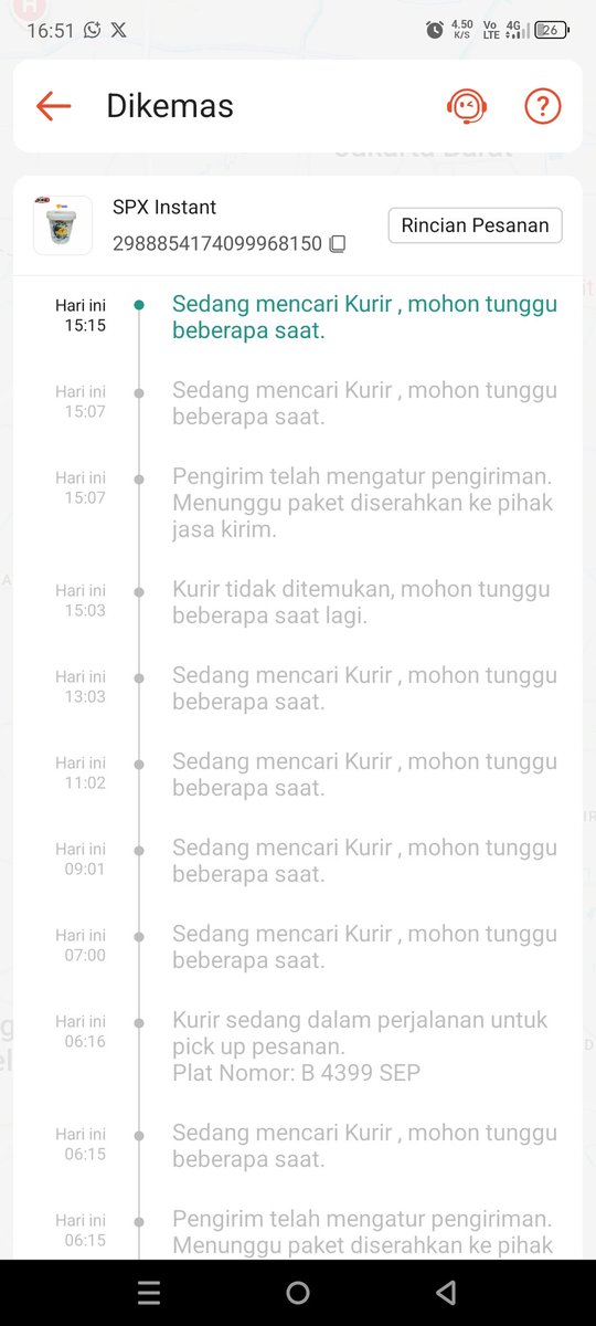ChelarisaIcha's tweet photo. @ShopeeID @ShopeeCare Halo min, tolong dibantu dong saya ada pesan menggunakan pengiriman instant namun sudah H+1 ini masih saja belum menemukan driver, saya butuh barangnya segera!! percuma saya pesan instant tp barang tidak datang di hari H.  garansi tiba 5 maret loh.. https://t.co/3dOvEBupv4