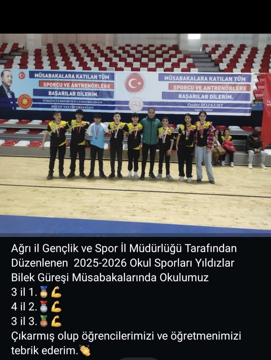 TutakYBO's tweet photo. 2025-2026 Eğitim Öğretim yılının Spor  Yıldızları Okulumuzda . Emeği geçen öğretmenimize sonsuz teşekkürler 🇹🇷
@agrimem @tutakmem @Resatcetinn https://t.co/VLH3Gmzmwh