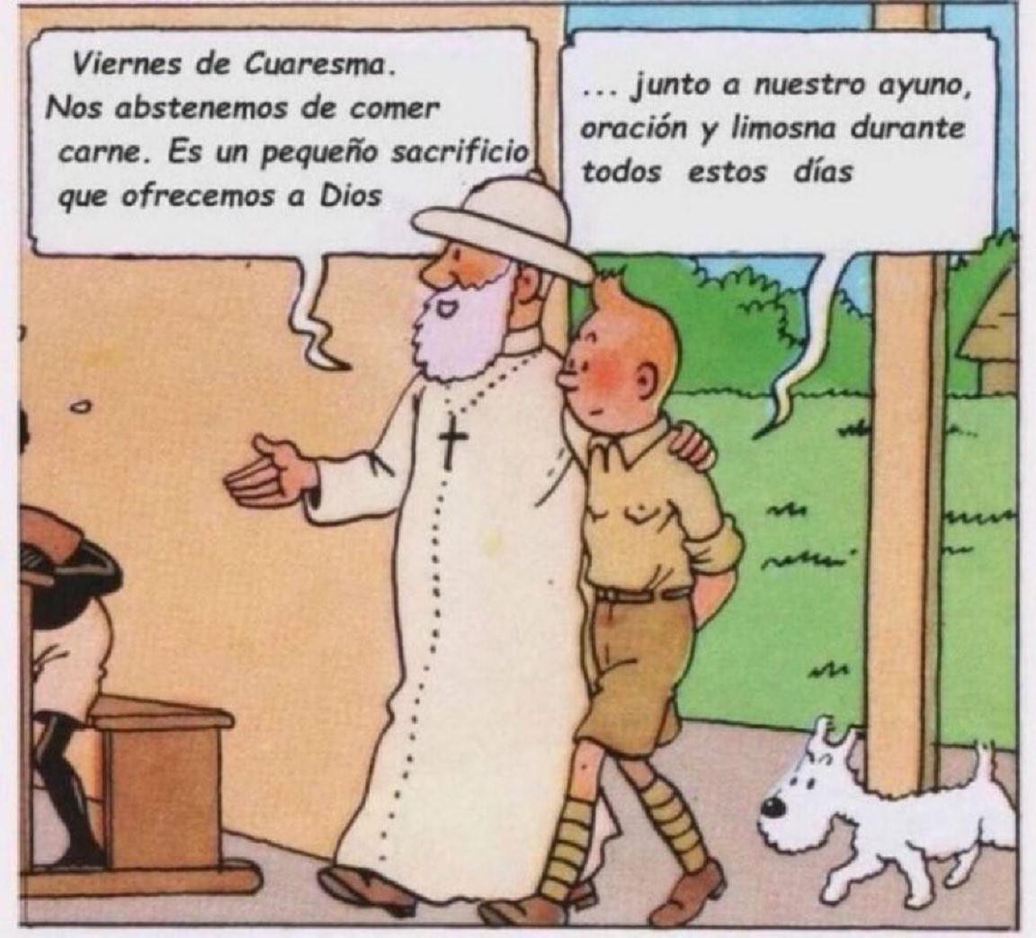 No coman carne hoy, es viernes de Cuaresma.

Ofrece ese pequeño sacrificio a Cristo por alguien cercano que no le conoce.