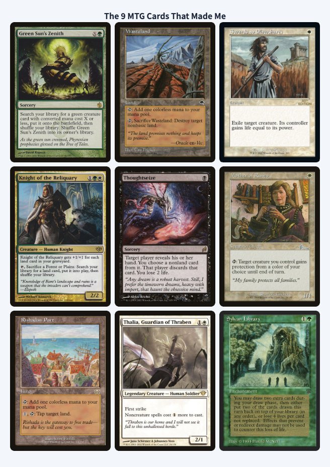 Actually took me awhile to cut down my original list but I guess