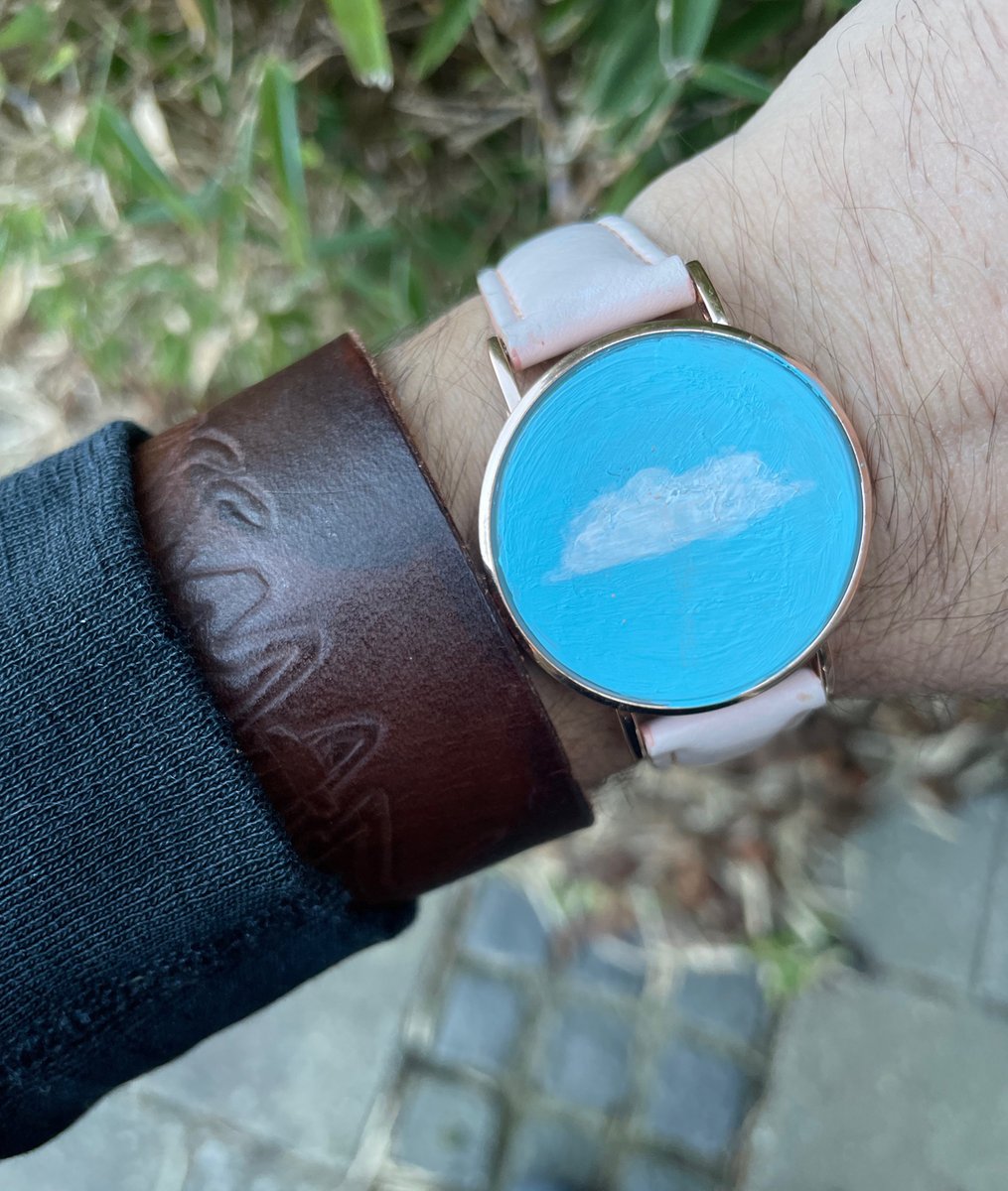 bMossmanProd's tweet image. The MossWatch© "For Those Who Question Time..."  Hand Crafted In Denmark. bmossman.com #bmossman #bradmossman #mosswatch #watch #artwatch #wristwatch #madeindenmark #artwatches #clay #sculpture #painting #acrylic #watchdecoration