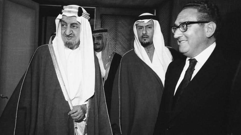 Dr_TheHistories's tweet photo. What is the petrodollar, and what is its connection to Israel?

After the Vietnam War, the United States emerged with massive debts amounting to $168 billion, which was significant compared to the U.S. federal budget at the time, ranging from $92 billion in 1960 to $195 billion in 1970.

To solve this massive alarming problem, in 1971, Nixon decided to separate the dollar from gold. Henry Kissinger went to Saudi Arabia to convince King Faisal not to sell oil except in dollars in exchange for absolute American protection of the ruling regime.

After this decision, it became imperative for all oil-producing countries to sell oil only in US dollars, making the dollar the global currency.

There are more than 200 countries in the world, and these countries can be divided into two categories: energy producers and consumers. If you are a "country" and want to buy oil for your people, you must use the US dollar because oil-producing countries only sell it in dollars.

If the people in the Middle East decide to choose their rulers, and an elected ruler decides to sell oil in another currency, and Arab oil-producing countries follow suit, this means that non-oil-producing countries no longer need the US dollar.

But where will the US dollar around the world go?

It will go to the only place where you can use it, which is the United States. Then you will witness an unprecedented financial inflation in history, and all taxes will be unable to keep up.

But where does Israel fit into this equation?

Israel is the advanced military base for the United States. Its presence near oil-rich countries, like a sentry, is both feared and relied upon, ensuring that things remain as they are.

The Saudi oil embargo, which occurred in 1973, it was a cover-up for the upcoming deal with the US, which essentially allowed the US to print money out of thin air. This agreement significantly elevated the importance of the Middle East for US global domination.

Petrodollar has no link to Faisal’s assassination: 

Decided - 1971

Passed - 1973 

Saudi signed the deal - 1974 

Faisal assassination - 1975

© Reddit

#drthehistories