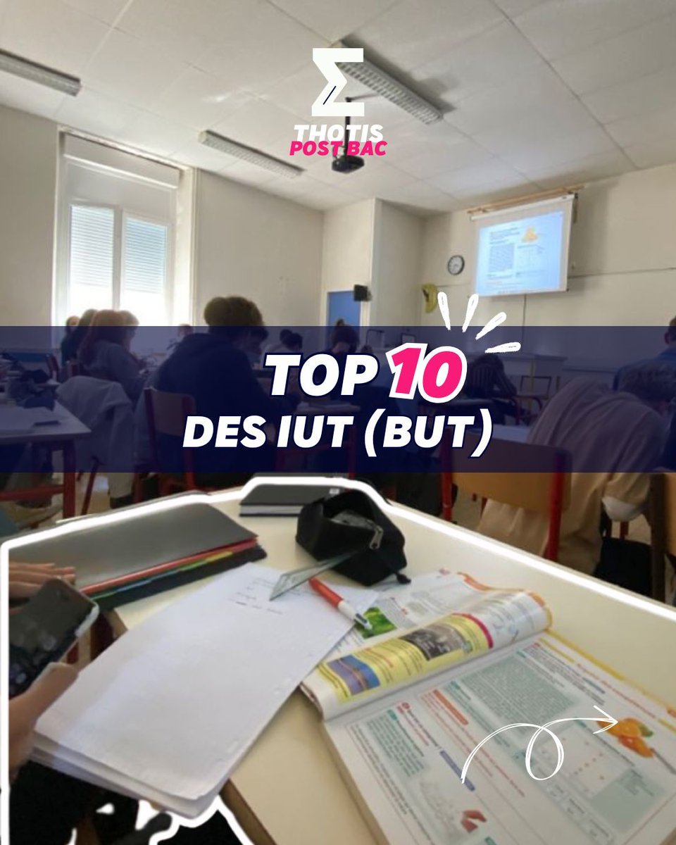 thotismedia's tweet image. #Universités 🏆 🔍 Le Top 10 des IUT (BUT) selon Thotis, à découvrir ici :

#Thotis #BUT #IUT #université @FranceUniv