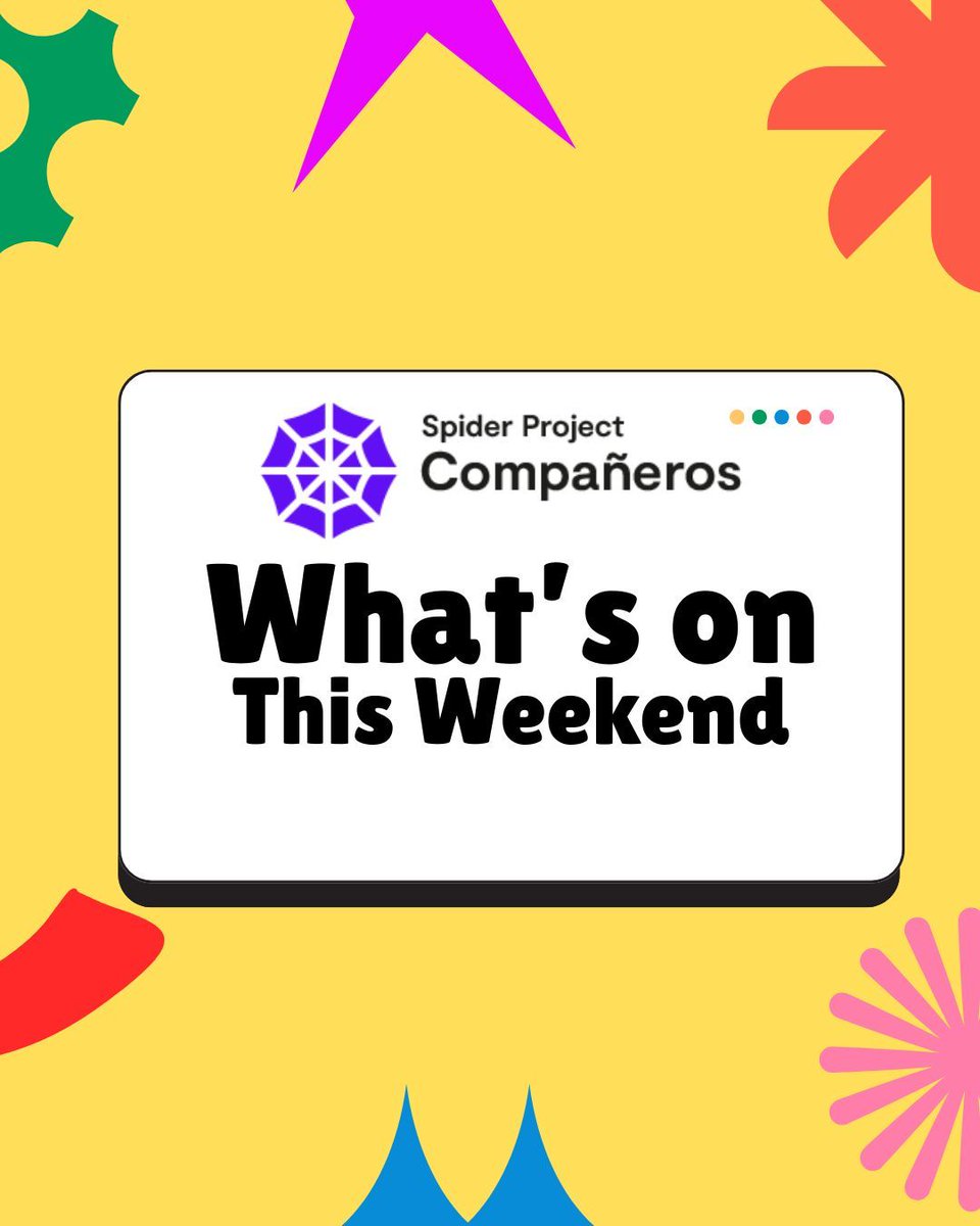 companeros_sp's tweet photo. What's on this weekend at Compañeros 🤩
We have lots on offer this weekend like Guided Imagery! 🧘
We are open for crisis support 365 days a year, from 10am - 10pm. Whenever you need us, Compañeros is here for you!
#spiderproject #Compañeros https://t.co/MS6rPtelxs