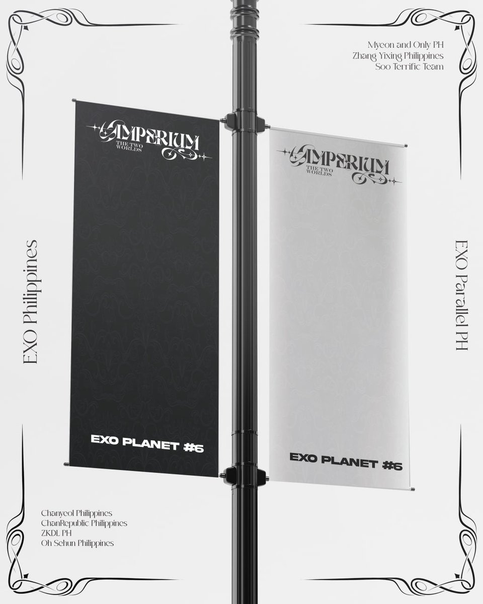 SEHUNATICs and EXOLs, may task tayo!

Ang misyon:
Salubungin si OH SEHUN sa MOA…
na parang main character siya sa buong kalsada.

Lamp Post Banner Project is REAL.

Sponsorship slots are now open.
🔗 tinyurl.com/oplanbannernis…

Group sponsorship form
🔗 bit.ly/EP6MnlLampPost…